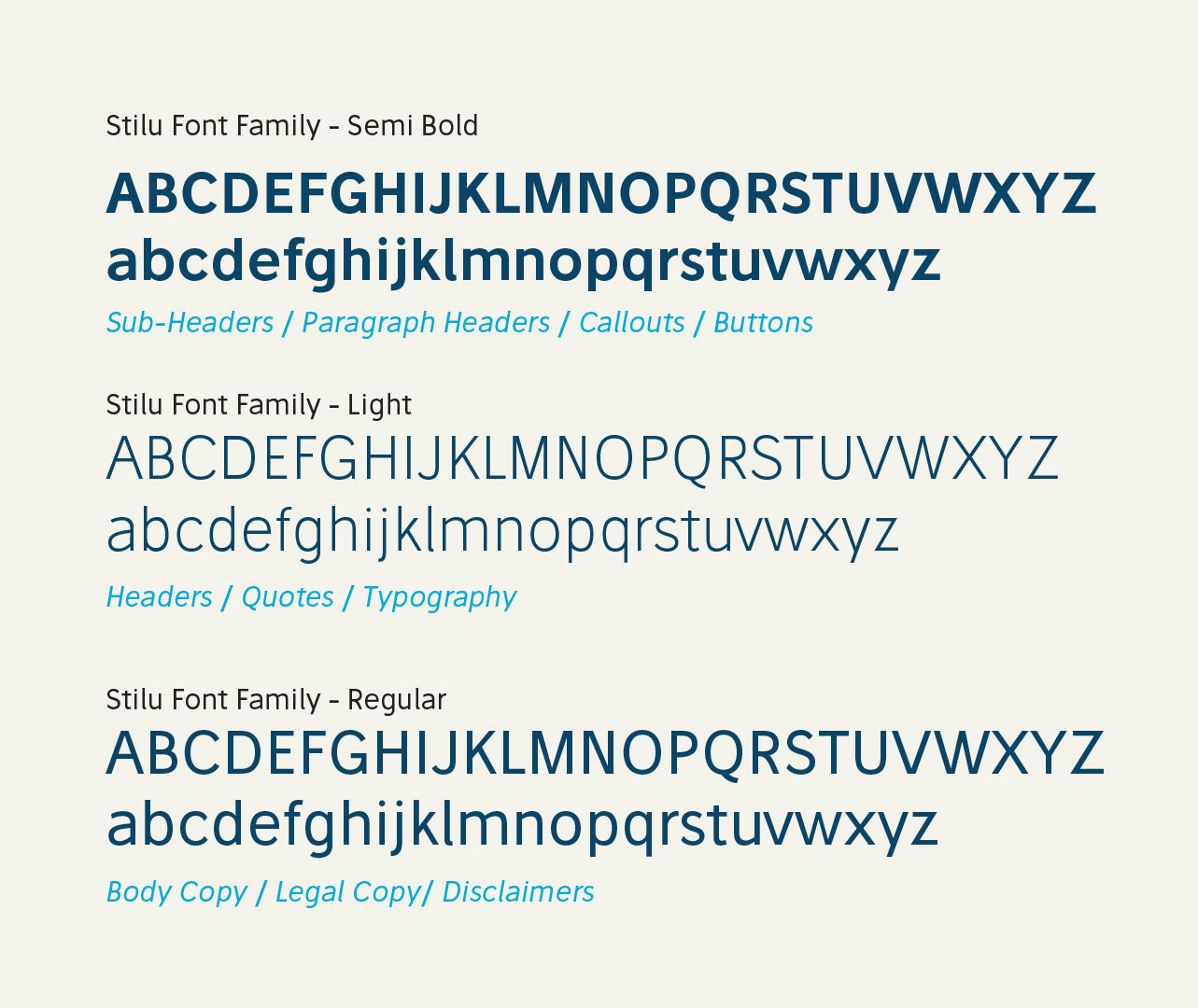 Tapestry 360 Health Fonts